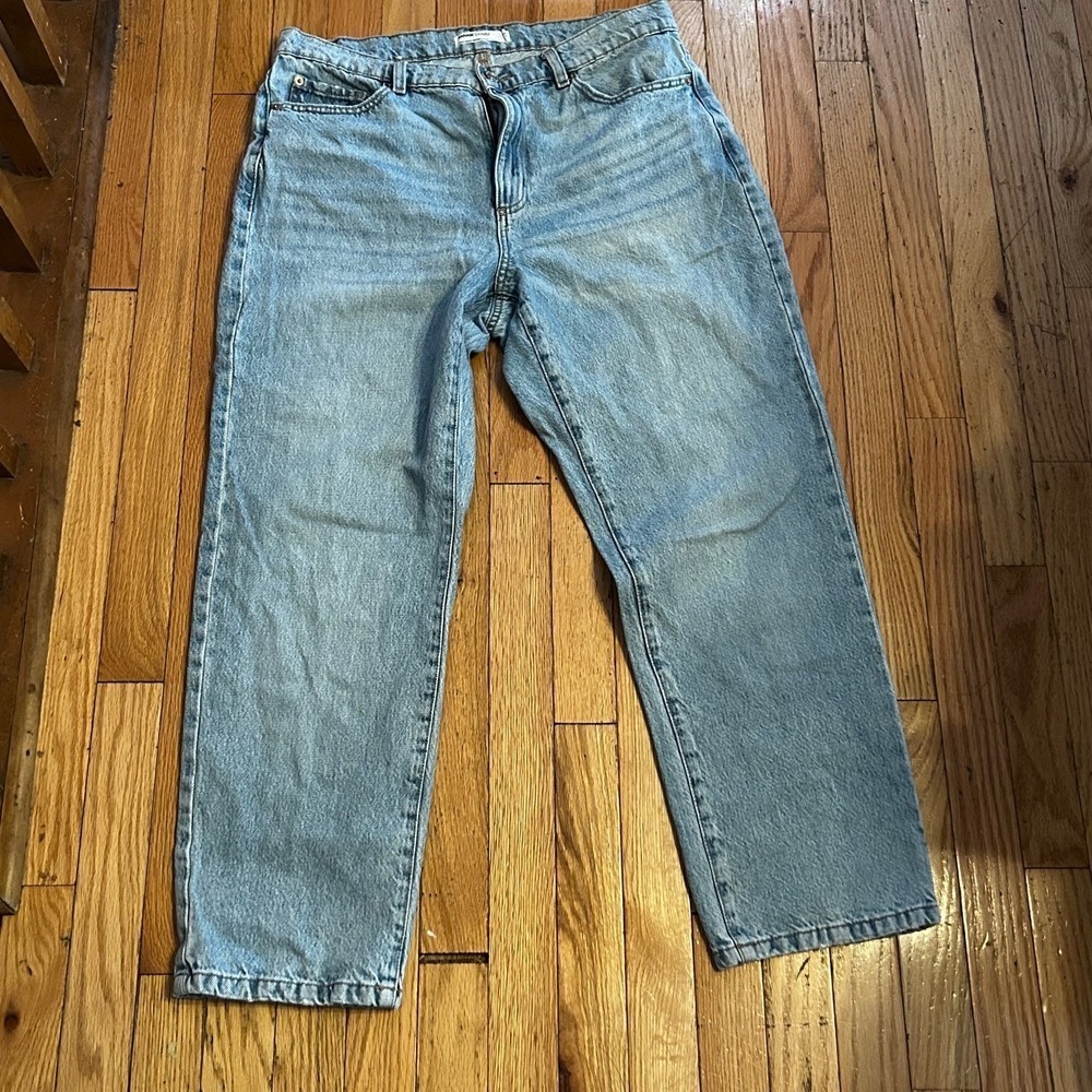 Garage Women's Vintage Straight Leg Jeans Light Wash Denim Size 13/31